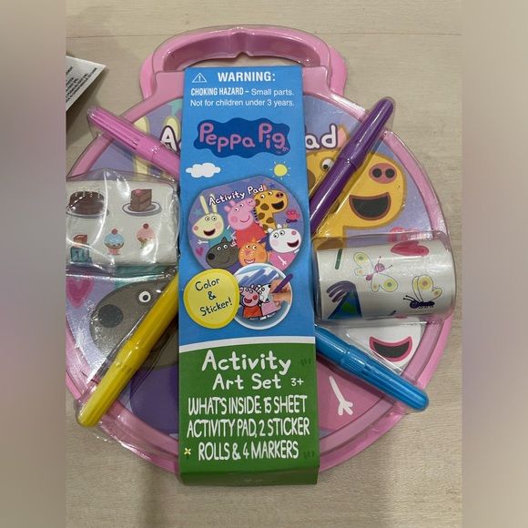 NWT Peppa Pig Kids Toy/Art Bundle. Peppa and George Plush. - Picture 2 of 6